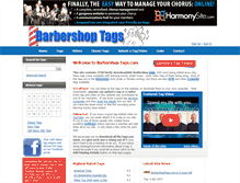 Tablet Screenshot of barbershoptags.com